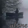 Мужчина на лодке (alone)