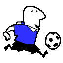 Рисованный футболист