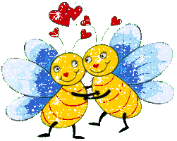 Картинка Любящие пчелки анимация