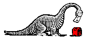 Динозавр отправляет письмо картинка смайлик