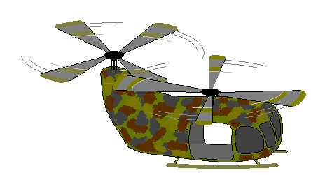 Военный вертолет