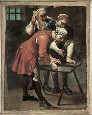 Джузеппе Мария Креспи Игроки в кости. 18 век