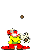 Жонглирует клоун