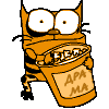 Упчк кот ест попкорн (драма) картинка смайлик
