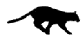 Бегущий чёрный кот картинка смайлик