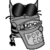 Упчк кот ест попкорн в очках