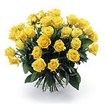 Красивый букет жёлтых роз