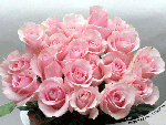 Большой букет розовых роз картинка смайлик