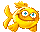 Рыбка - смайлик улыбается картинка смайлик