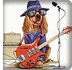 Собака - гитарист