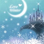 Сказочный замок на обрыве (love winter)