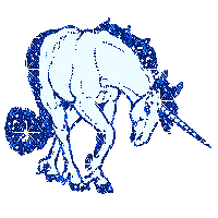 Единорог голубой