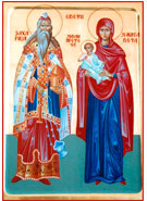Икона Св.Захария, Иоанн, Елисавета