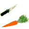 Морковка с ножом