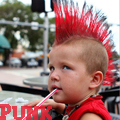 Мальчик с красным ирокезом, punk