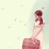 Девочка с  чемоданом в руках