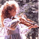 Девочка  со скрипкой