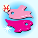 Рыбы ярко розовая и розовая