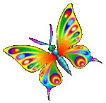 Бабочка -радуга с длинными усиками