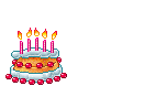Торт с пятью свечами