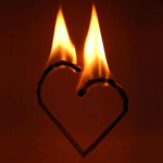 Сердце с огнём