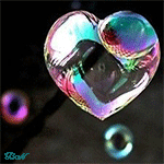 Мыльный пузырь в форме сердца