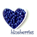 Черника в форме сердца (blueberries)