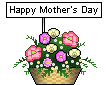 К дню матери вазон с цветами