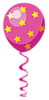 Розовый шарик со звездами