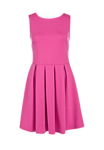 Розовое платье без рукавов