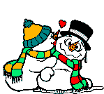 Снеговики с сердечками