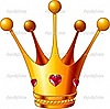  <b>Корона</b> для принцессы с сердечками  картинки смайлики