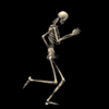 Скелет бежит 3d
