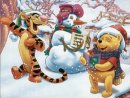 Тигра, с  снеговик и Винни