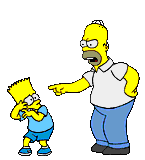 Гомер ругает Барта