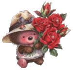Ёжик с букетом роз