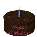 Шоколадный торт в честь дня рождения