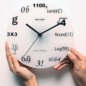  <b>Настенные</b> часы Забавная математика 