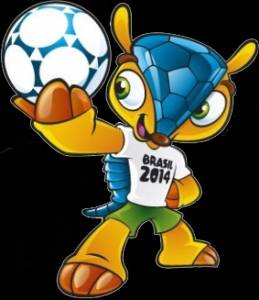  Броненосец — символ Чемпионата мира по <b>футболу</b> в Бразилии... 