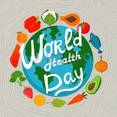 Всемирный день здоровья концепция земли и здоровой пищи