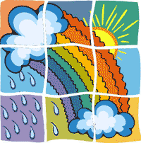 23 марта Всемирный день метеорологии. Радуга, дождь, солн...