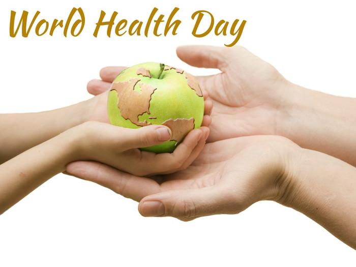 Открытки. 7 апреля. Всемирный день здоровья! На английском