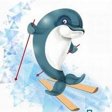Дельфинчик на лыжах. Олимпиада в Сочи