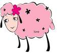 Розовая овца