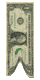  Доллар в <b>виде</b> флажка 