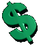  Залаеный символ <b>доллара</b> 