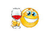  Смайлик с бокалом красного <b>вина</b> 