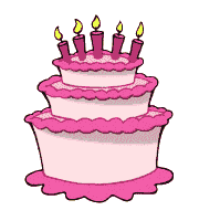 Вкусный трехярусный тортик с пятью свечами розовый