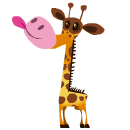 Прикольный жираф