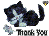  Спасибо от котенка с <b>мышкой</b> 